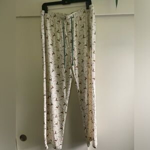 Magnetic me adult Christmas reindeer print pj bottoms XL men’s